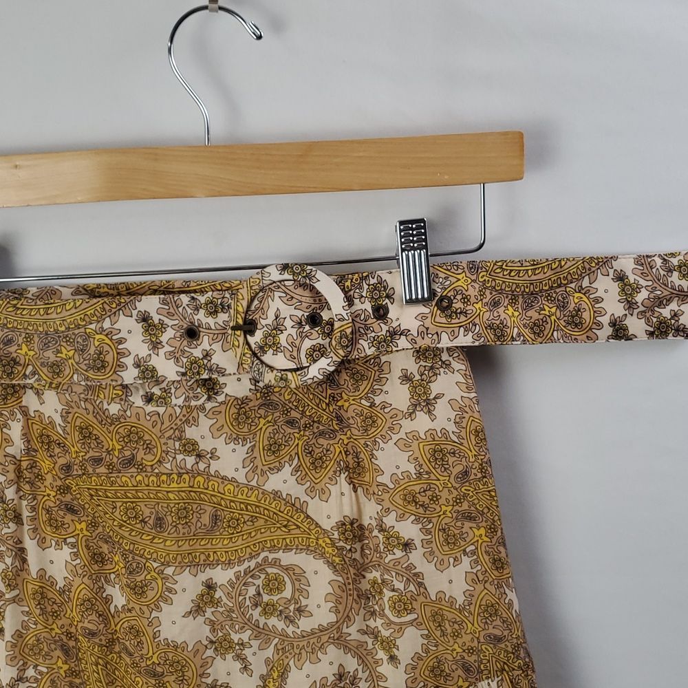 Free People MINKPINK Sistan Belted Midi Paisley Skirt Sz S, Boho Gypsy Festival - Picture 8 of 15